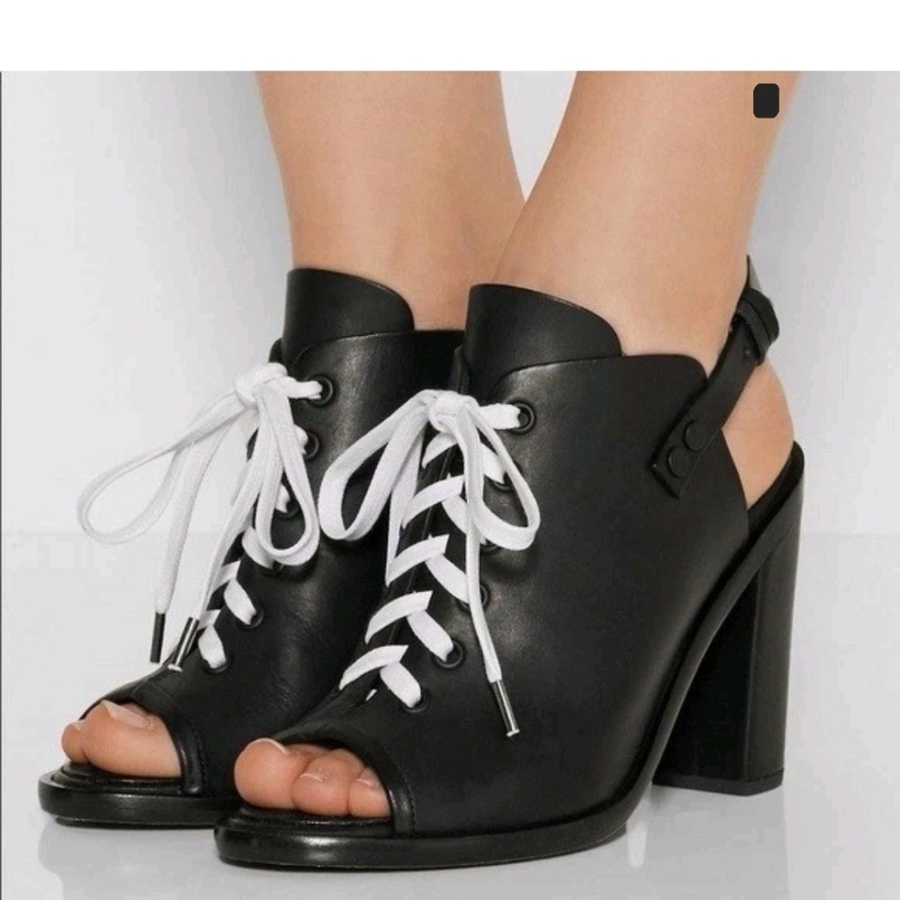 Rag & Bone Trafford Lace-Up Booties US 8.5 Black Steam Punk Goth Cottagecore